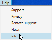Open Shop-Data Transfer info dialog