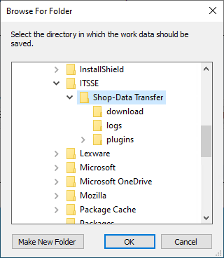 Shop-Data Transfer installation dialog 4